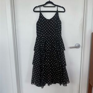 Vintage Union Made Black and White Polka Dot Dress